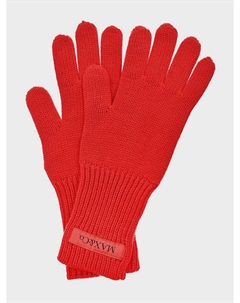 Перчатки из смесовой шерсти, красные Max&co