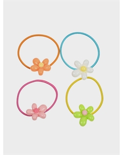 Набор резинок для волос разноцветные цветочки Rena chris