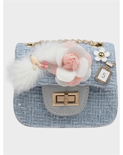 Голубая сумка с цветами, 10x12x5 см Rena chris