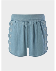 Шорты джинсовы с рюшами и шитьем Chloe
