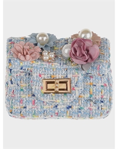 Голубая сумка с цветами, 10x12x5 см Rena chris