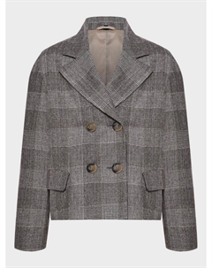 Пиджак двубортный в клетку Emporio armani