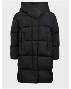 Черное пальто-пуховик Il gufo
