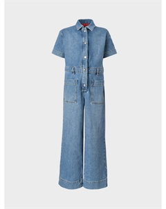 Джинсовый комбинезон на кнопках спереди Max&co