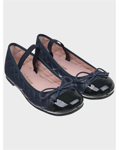 Темно-синие стеганые туфли Pretty ballerinas