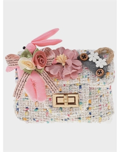 Белая сумка с цветами, 10x12x5 см Rena chris