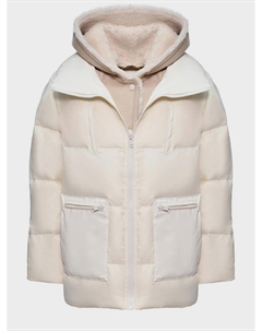 Куртка с накладными карманами, белая Yves salomon