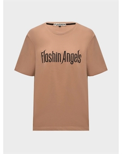 Футболка с черной надписью Flashin'