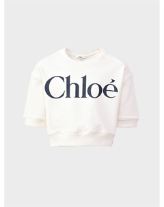 Укороченный свитшот с лого Chloe