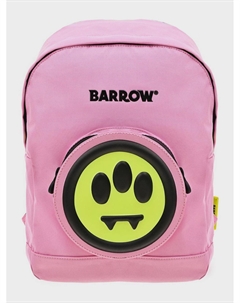 Рюкзак розовый с неоновым лого Barrow
