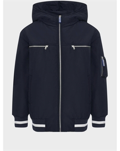 Куртка с отделкой в полоску, темно-синяя Jacob cohen