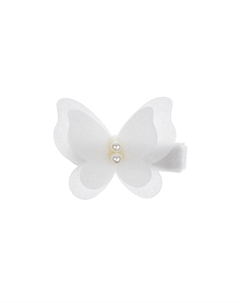Заколка "бабочка", белая Rena chris