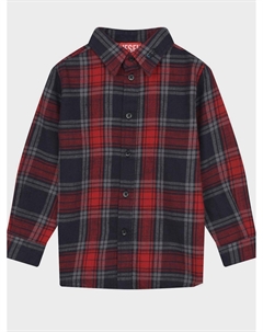 Рубашка в красно-синюю клетку Diesel