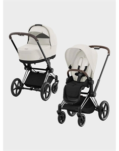 Коляска 2 в 1 Priam IV в комплекте со спальным блоком, off white Cybex