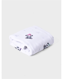 Плед с принтом "Панда", 120x120 см Jan&sofie