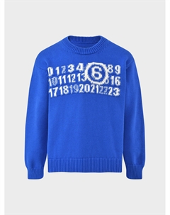 Джемпер с лого и цифрами Mm6