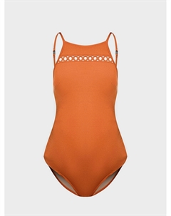 Купальник для беременных слитный на бретельках, горчичный Cache coeur