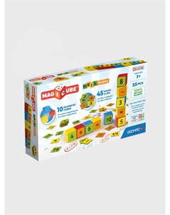 Конструктор "Магнитные кубики", учим математику, 55 эл. Geomag