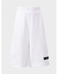 Бермуды с нашивкой-лого, белые Balmain