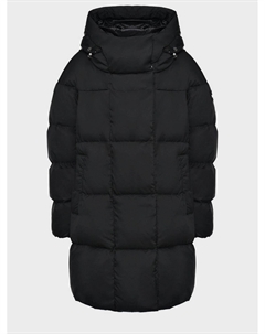Стеганое пальто с капюшоном, черное Add