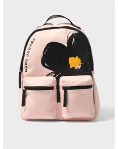 Рюкзак с принтом цветка и логотипом, розовый Marc jacobs