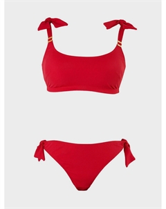 Красный купальник Porto Vecchio Cache coeur