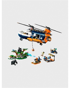 Конструктор CITY «Исследователь джунглей: вертолет в базовом лагере» Lego