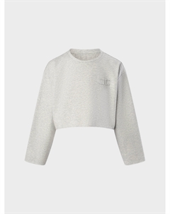 Свитшот укороченный, серый Elisabetta franchi