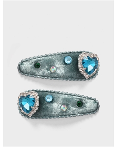 Заколки для волос клик-клак, голубые Tais