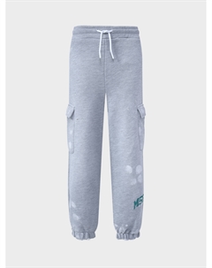 Брюки спортивные в белых пятнах Msgm