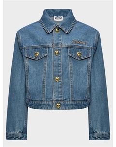 Джинсовая куртка с золотыми пуговицами Moschino