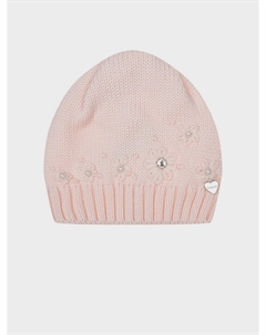 Розовая шапка с вышивкой Il trenino