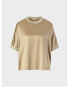 Футболка шелковая, светло-коричневая Panicale