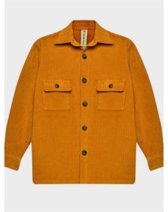 Вельветовая рубашка с накладными карманами, желтая Nupkeet