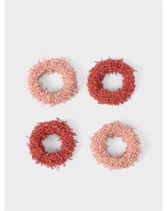 Набор резинок для волос, цвет бежевый, 4 шт Tais