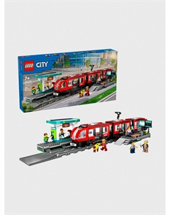 Конструктор CITY «Трамвай и остановка в центре города» Lego