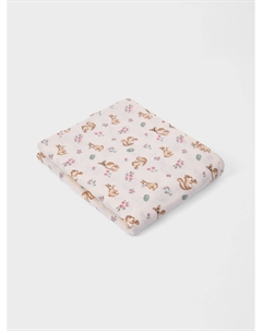 Плед с принтом белочек 120х120 см Jan&sofie