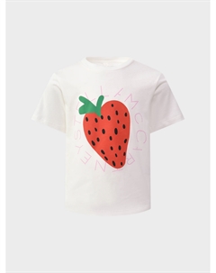 Футболка принт крупная клубника Stella mccartney