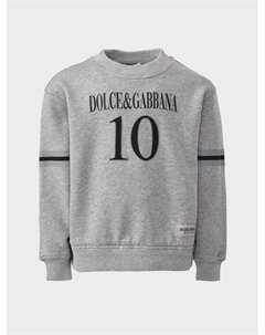 Свитшот с лого, серый Dolce&gabbana