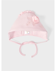 Розовая шапка с вышивкой Jan&sofie