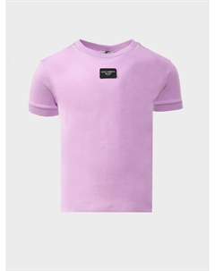 Футболка с лого, лиловая Dolce&gabbana