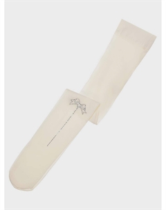 Кремовые колготки с бантом из стразов Story loris