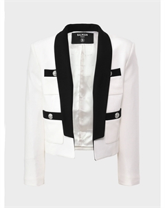 Пиджак с накладными карманами, белый Balmain