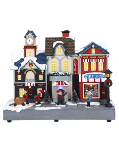 Новогодний сувенир Эльфы, LED анимация, 27х13.5х22 см Timstor