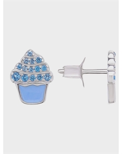 Серьги пусеты Кексы, серебро Sneak peek