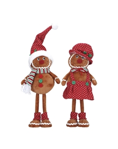 Новогодний сувенир "Пряничные плюшевые мальчик и девочка" Timstor