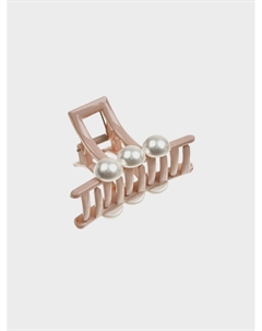 Крабик для волос с бусинами, светло-розовый Tais