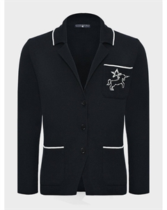 Пиджак трикотажный, синий Junior republic
