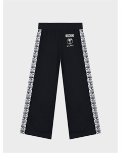 Черные спортивные брюки с лампасами Moschino