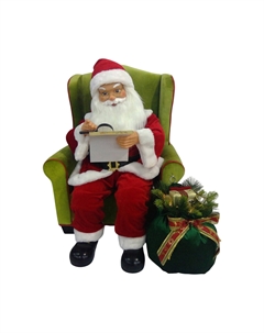Новогодний сувенир "Санта в кресле" Timstor